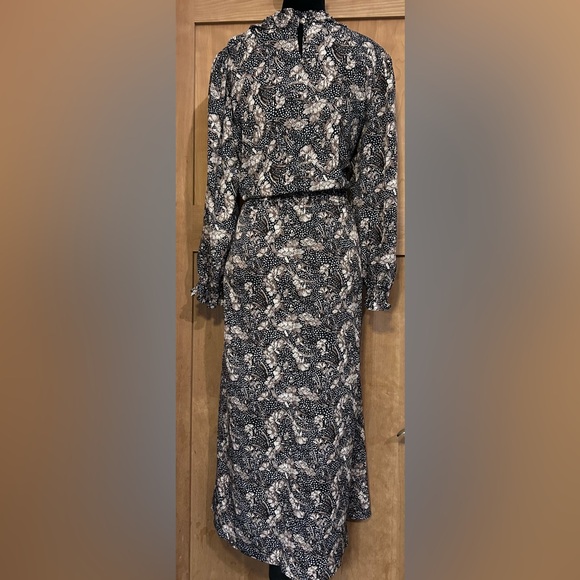 MELLODAY Black and Brown Patterned Dress - Picture 2 of 10